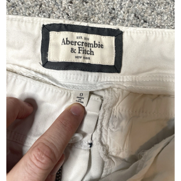 Vintage Abercrombie & Fitch Women's Embroidered Micro Mini Shorts Sz 0 Low-Rise - Picture 6 of 10